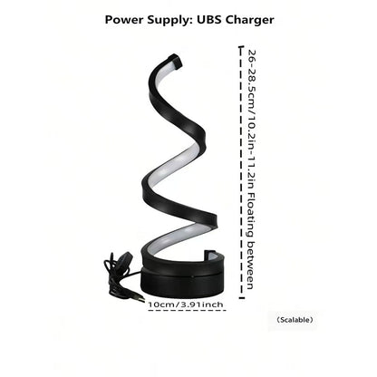 USB Powered Spiral Desk Lamp Simple And Adjustable LED Desk Lamp