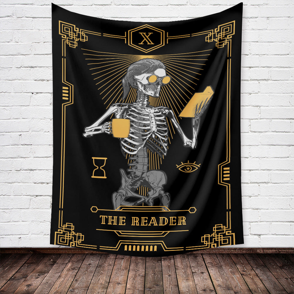 New Skull Tarot Card Tapestry Home Wall Decoration Background Cloth