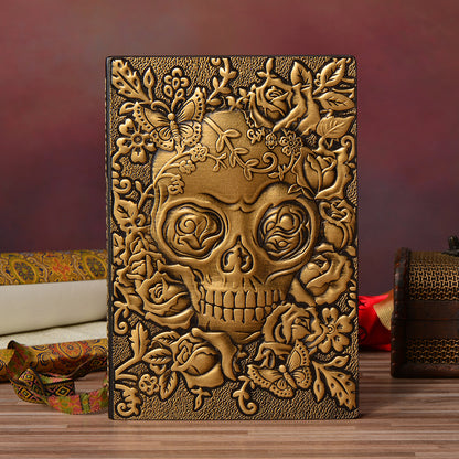 Retro Embossed PU Halloween Gift Notepad Notebook