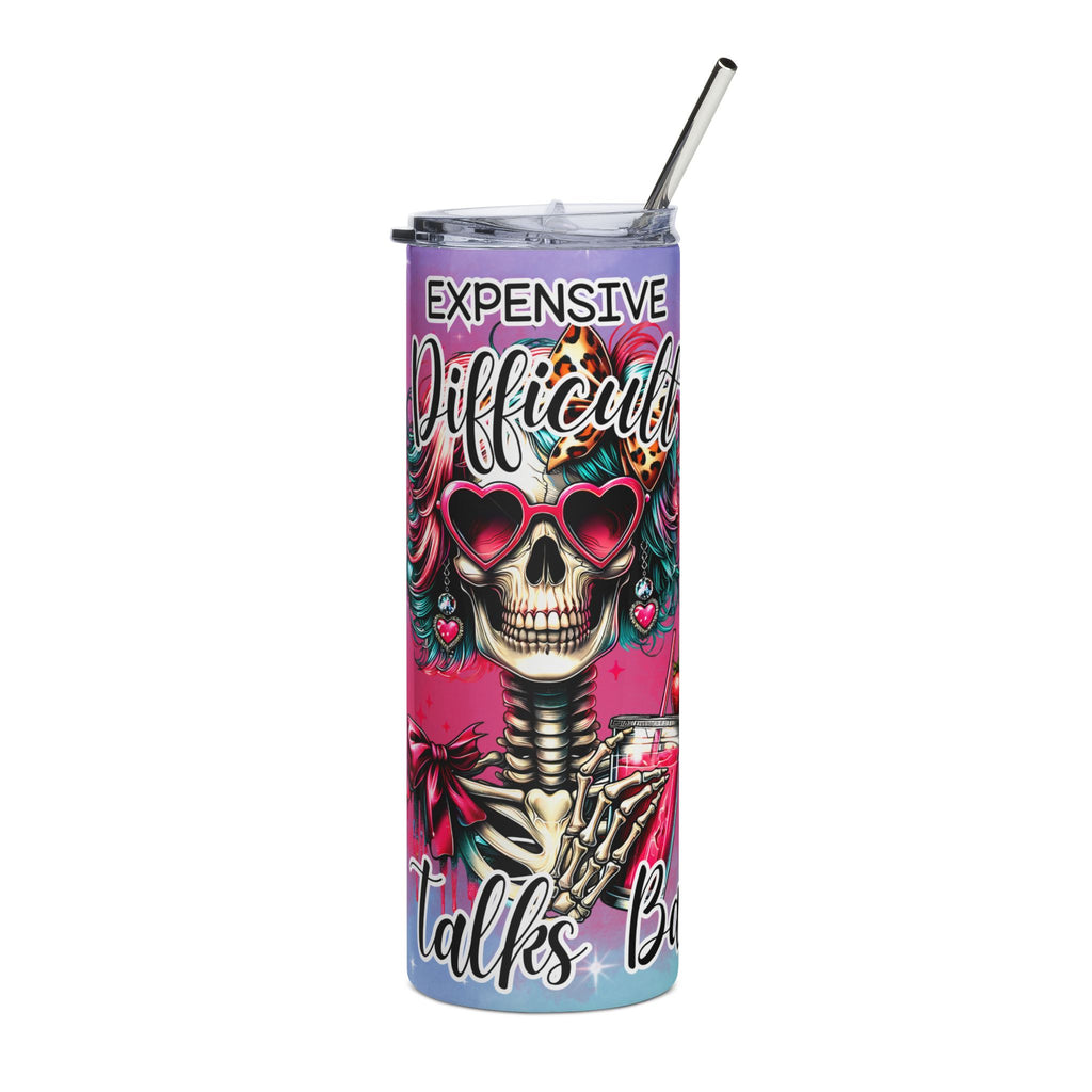 Trendy Stainless Steel Tumbler with Artistic Design - Perfect for Gifts, Daily Use, Parties, and Events