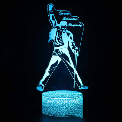 LED colorful touch remote control desk lamp