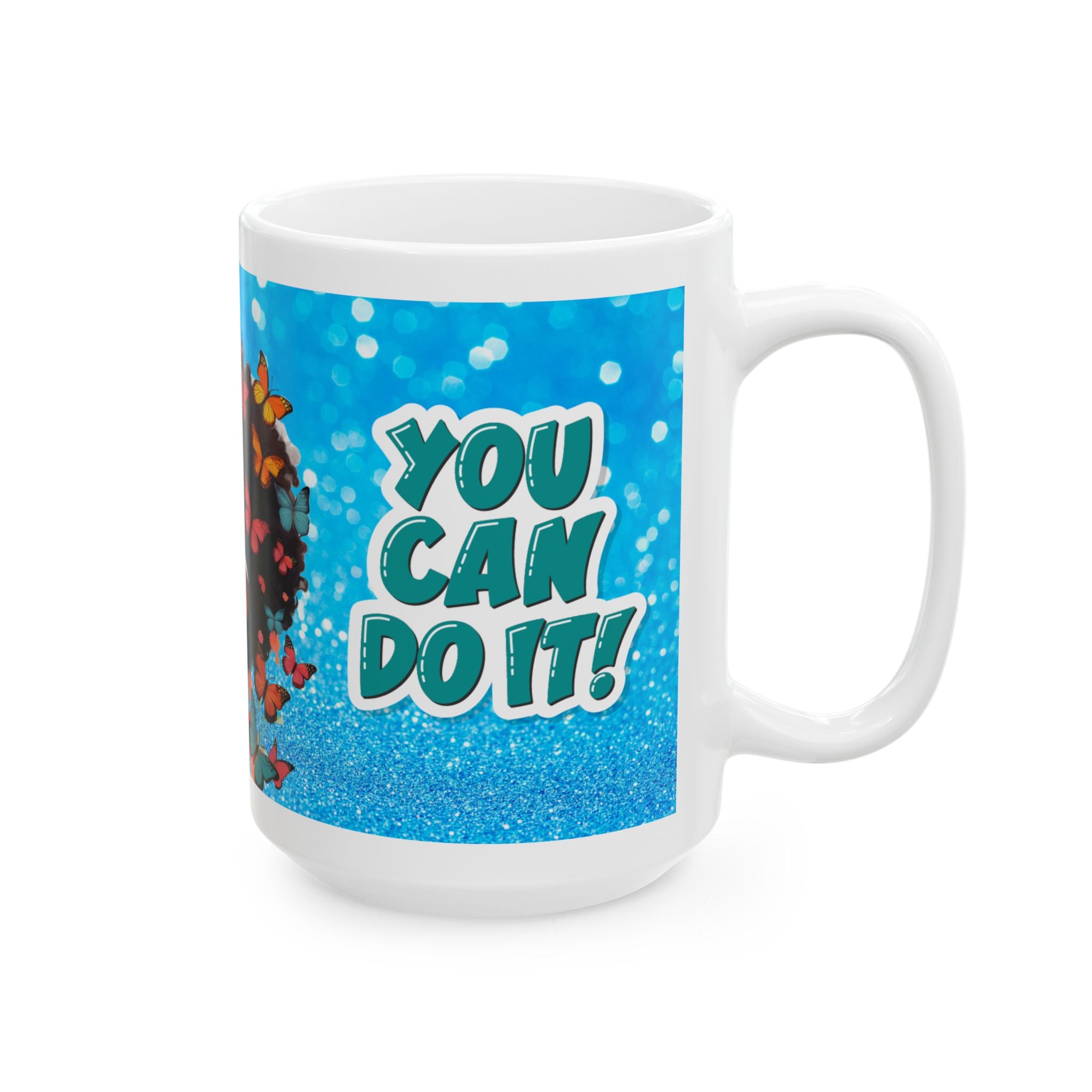 Colorful Butterfly Mug, Butterfly Lover Gift, Artistic Coffee Mug, Fun Ceramic Cup, Unique Home Decor, Vibrant Drinkware