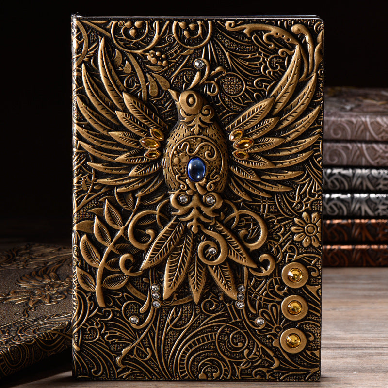 Three-dimensional Embossed Retro European Notebook