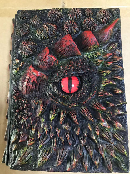 Personalized Embossed Dragon Book Resin Crafts Notebook