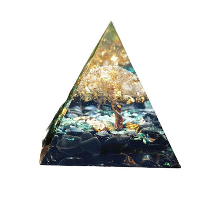 6cm Crystal Ball Chakra Pyramid Crystal Gravel