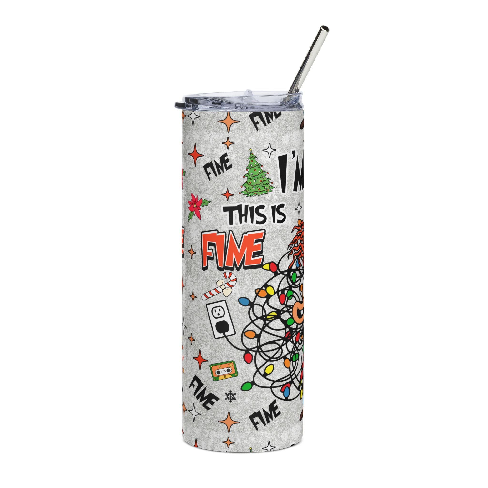 Retro Vibe Tumbler, Vintage-Inspired 20oz Drinkware, Fun Gift for Birthdays, Halloween, or Everyday Use