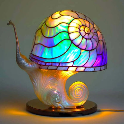 Colored Glass Plant Series Desk Lamp