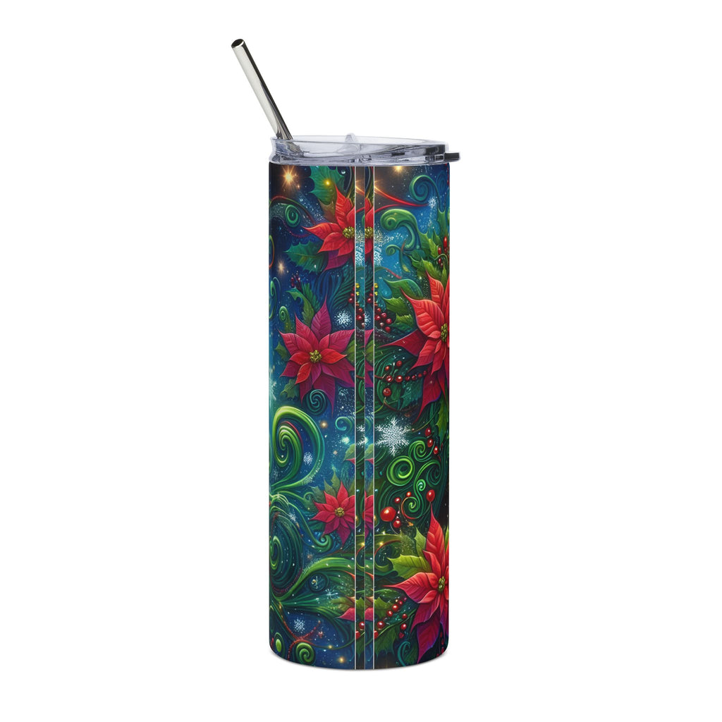Festive Stainless Steel Tumbler