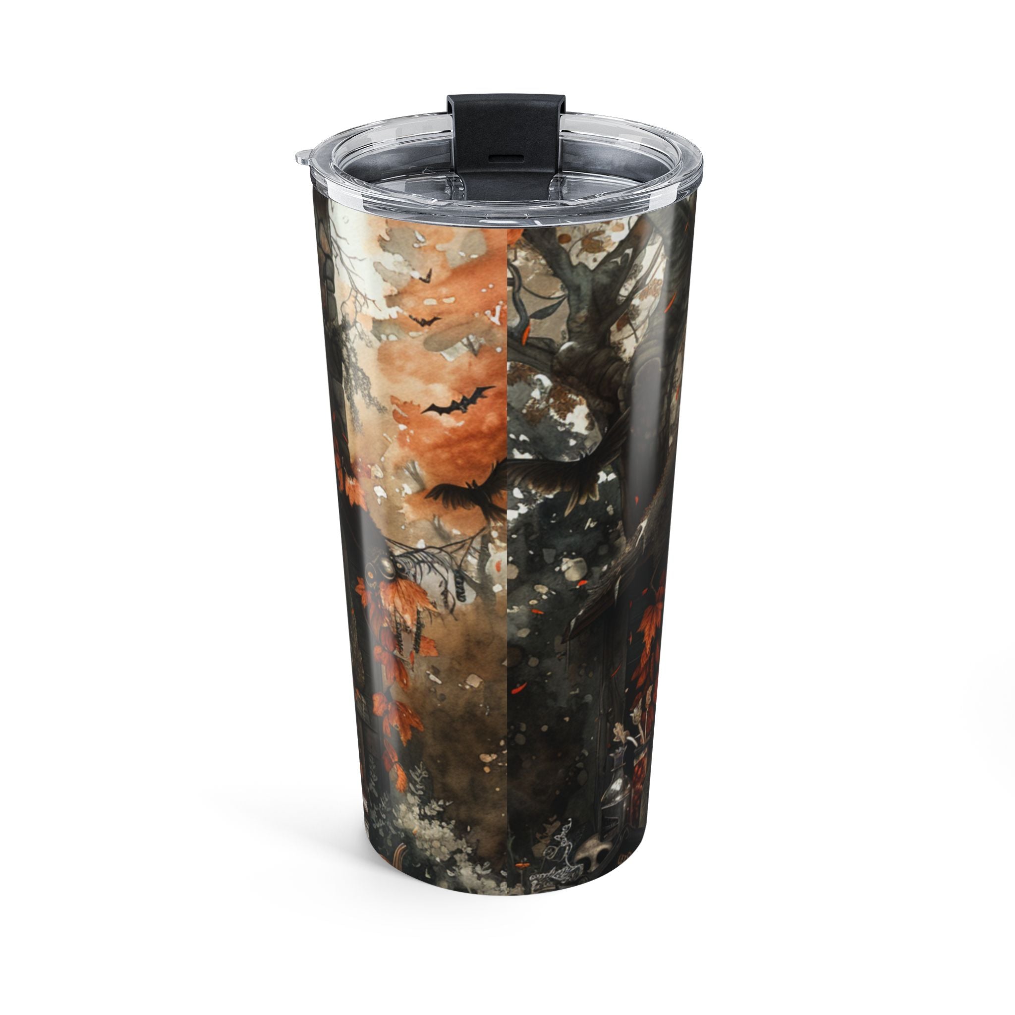 Halloween-Themed Tumbler 20oz | Fall Drinkware, Autumn Mug, Spooky Coffee Cup, Pumpkin Design, Seasonal Gift
