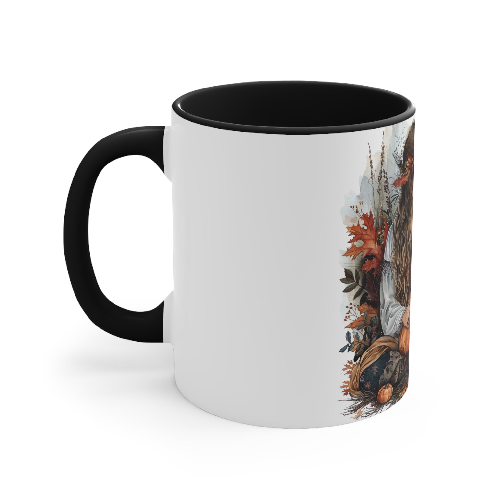 Mabon Season Accent Mug, Fall Coffee Cup, Autumn Harvest Tea Mug, Pagan Gift, Wiccan Decor, Seasonal Kitchen Mug