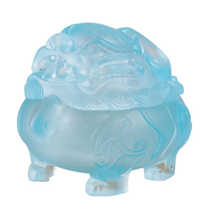 Glaze Lion Incense Burner Household Desk Ornaments