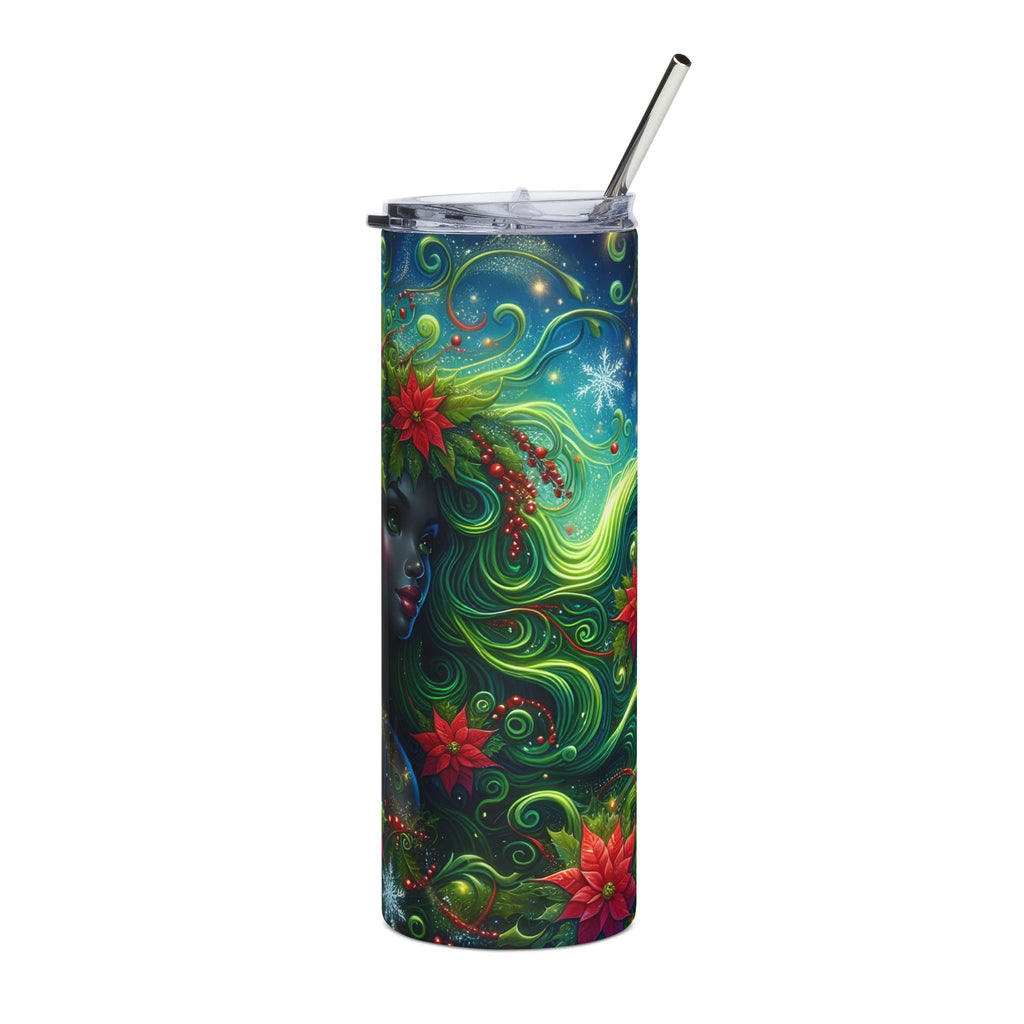 Festive Stainless Steel Tumbler