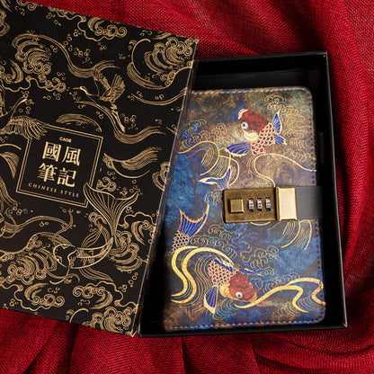 Antique diary notebook with lock