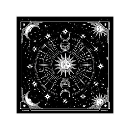 Tarot Tarot Tablecloth Cloth Cushion Moon Sun Lucky Tree Velvet