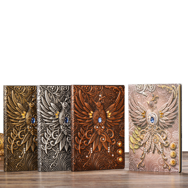 Three-dimensional Embossed Retro European Notebook