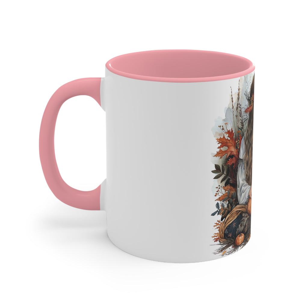Mabon Season Accent Mug, Fall Coffee Cup, Autumn Harvest Tea Mug, Pagan Gift, Wiccan Decor, Seasonal Kitchen Mug