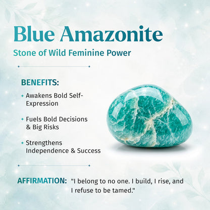 Empire of Her Own – Premium Blue Amazonite Bracelet