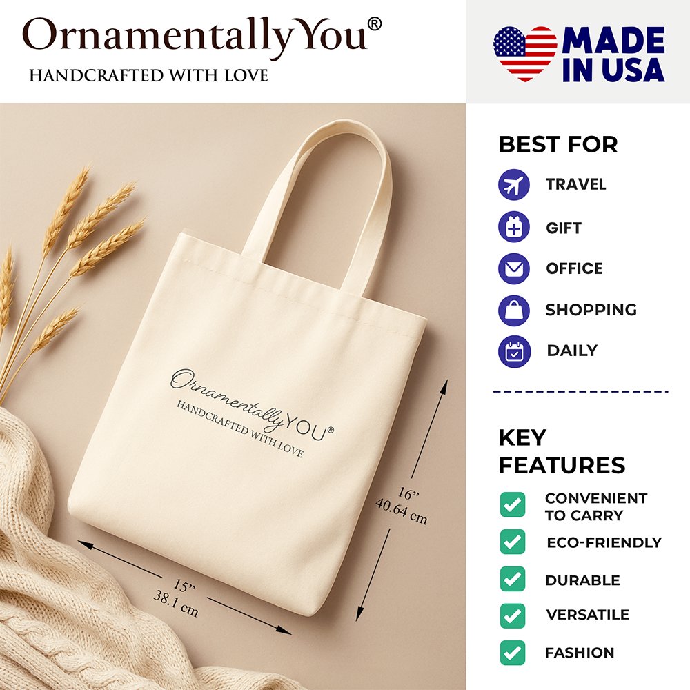 Chaos Coordinator Definition Personalized Canvas Tote Bag, Funny Gift Shopper for Busy Moms