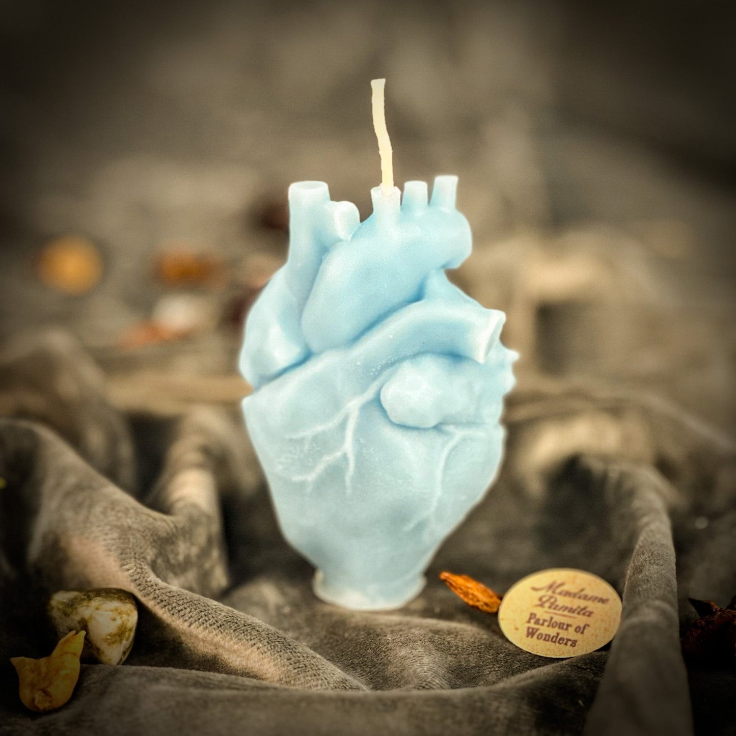 Beeswax Anatomical Heart Spell Candle - Love & Emotional Healing Magic