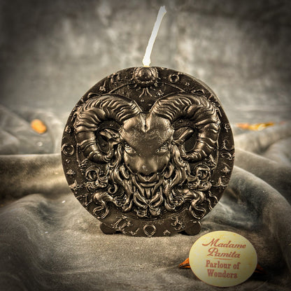 Beeswax Aries Ram Zodiac Spell Candle - Courage, Passion & Victory