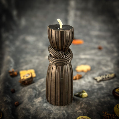 Beeswax Binding Knot Spell Candle - Strengthen Bonds & Control Harm