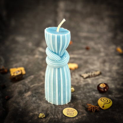 Beeswax Binding Knot Spell Candle - Strengthen Bonds & Control Harm
