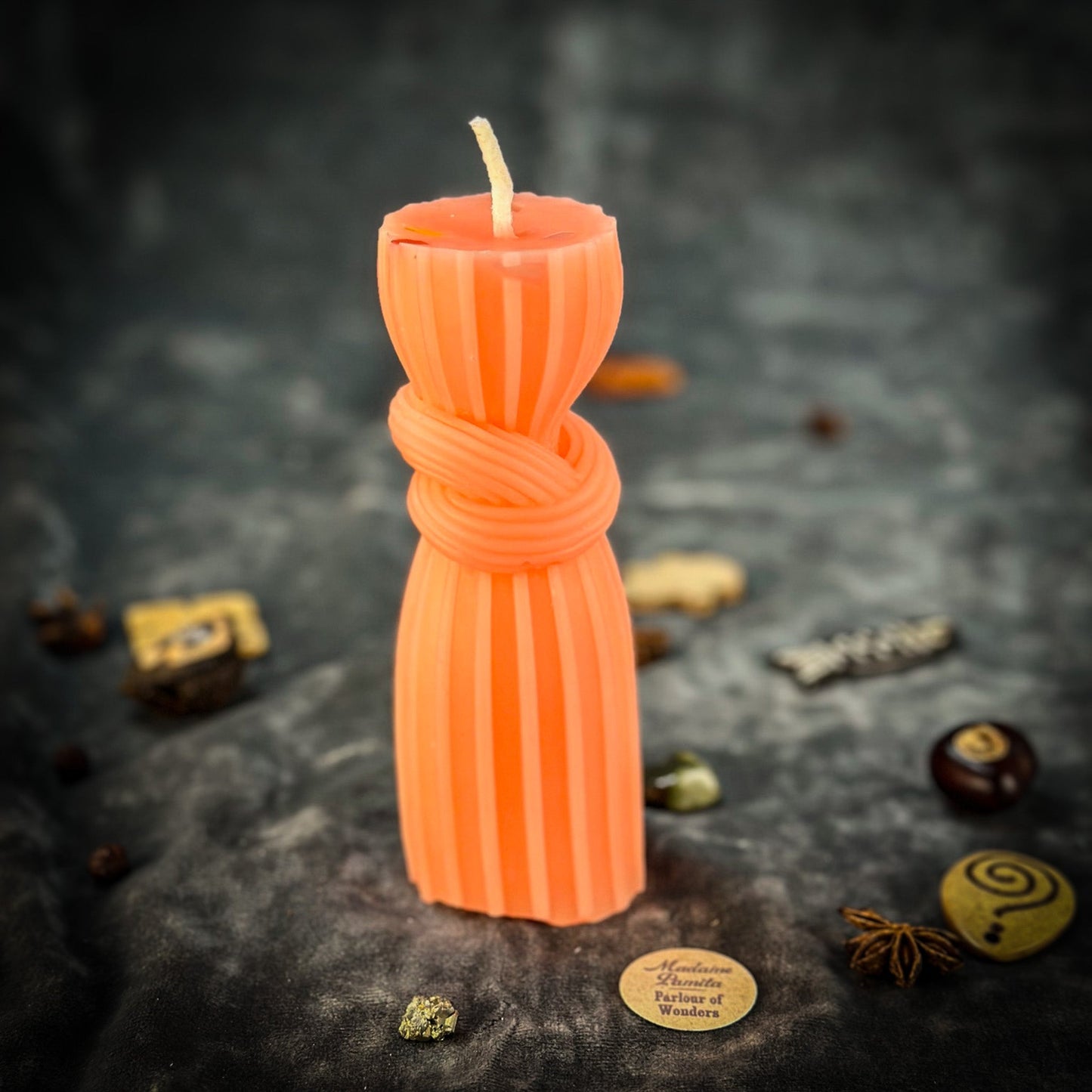 Beeswax Binding Knot Spell Candle - Strengthen Bonds & Control Harm