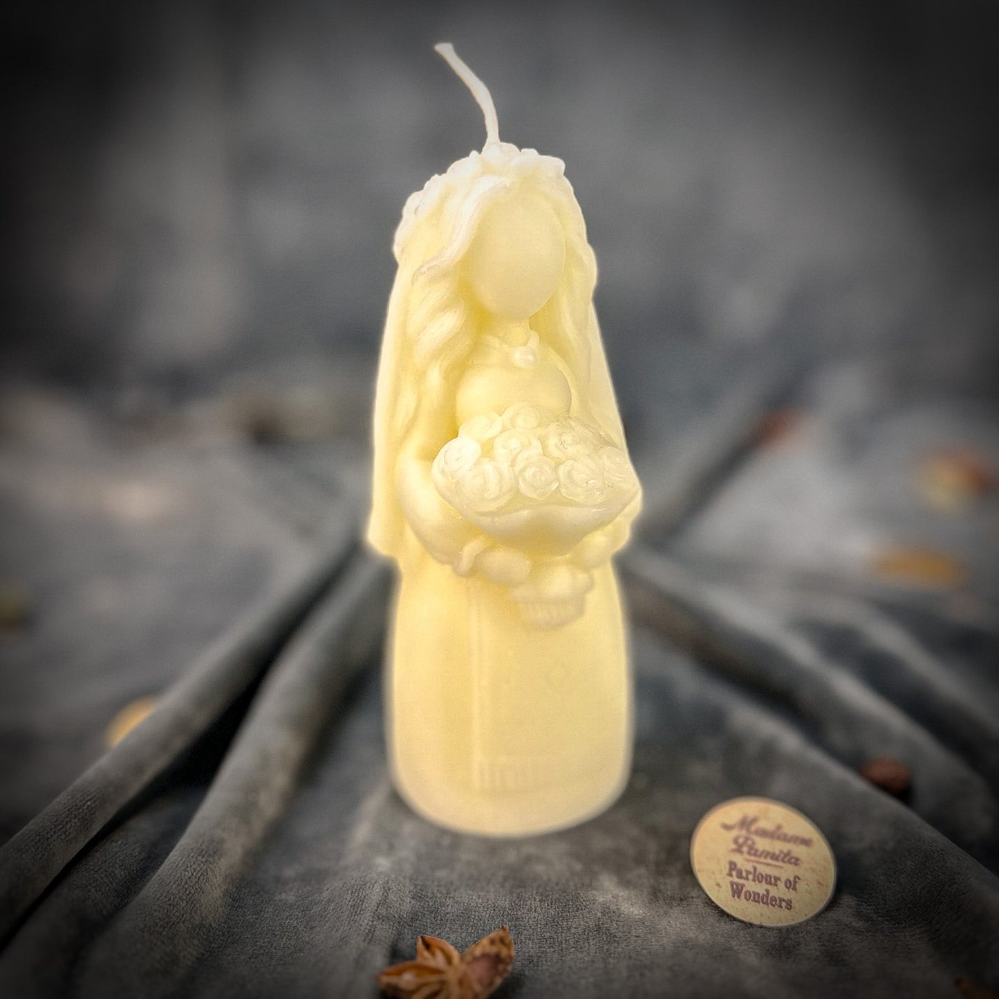 Beeswax Lada Motanka Spell Candle - Ancestral Blessings, Love & Protection
