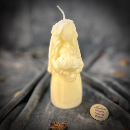 Beeswax Lada Motanka Spell Candle - Ancestral Blessings, Love & Protection
