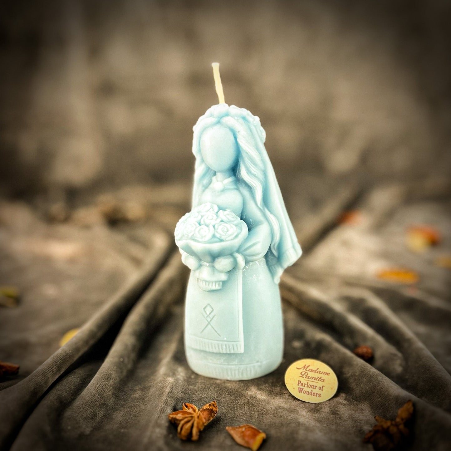 Beeswax Lada Motanka Spell Candle - Ancestral Blessings, Love & Protection