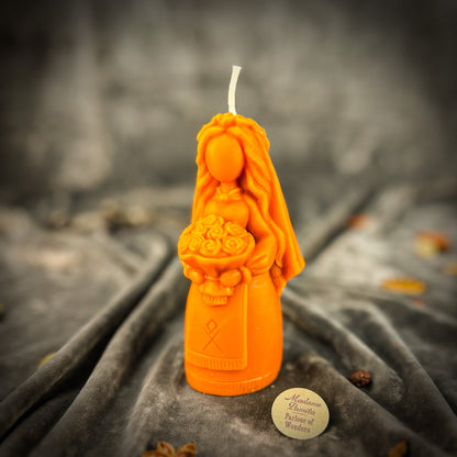 Beeswax Lada Motanka Spell Candle - Ancestral Blessings, Love & Protection