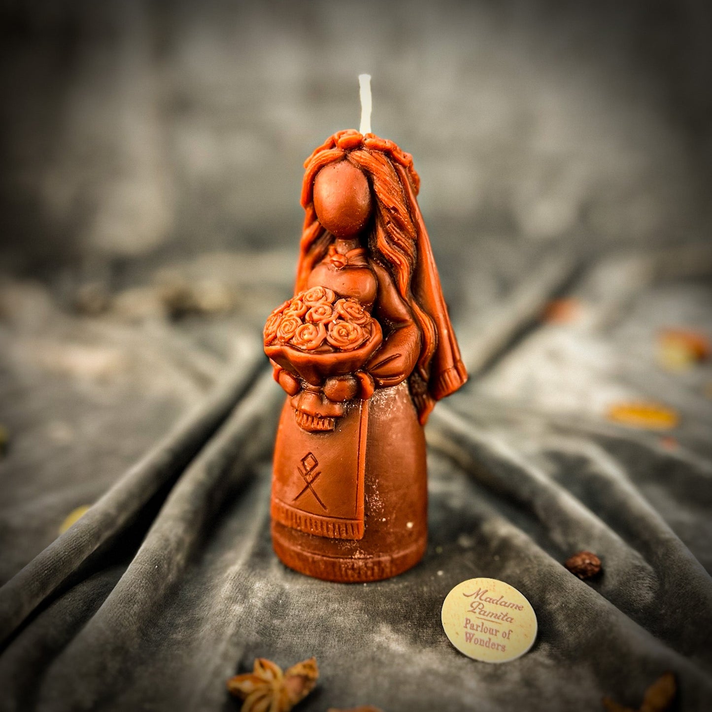 Beeswax Lada Motanka Spell Candle - Ancestral Blessings, Love & Protection