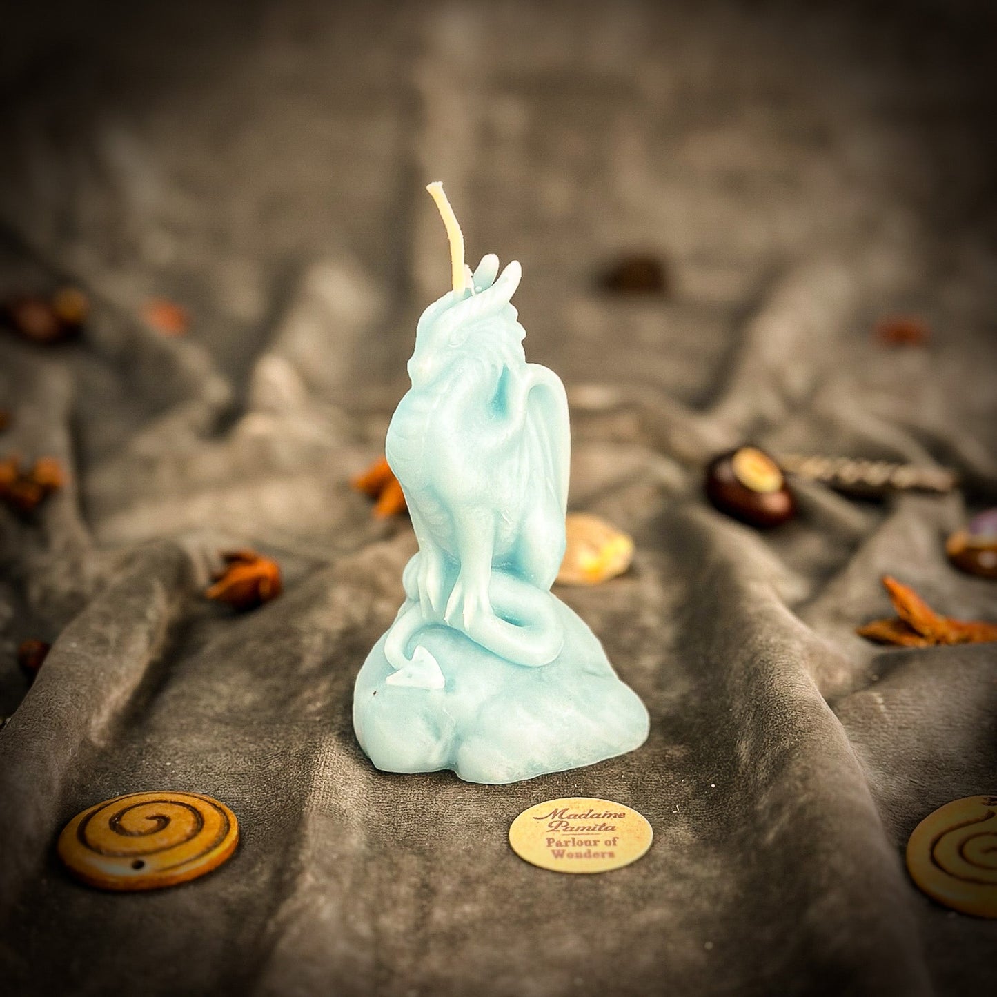 Beeswax Dragon of Protection Spell Candle - Guardian Magic, Power & Defense