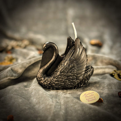 Beeswax Elegant Swan Spell Candle - Grace, Beauty & Lasting Love