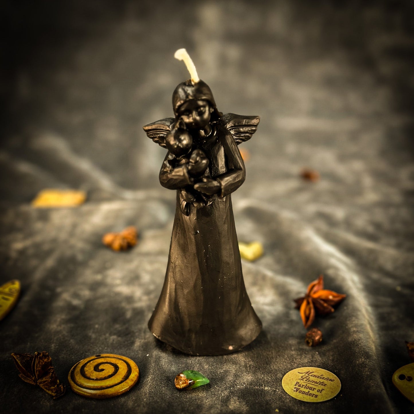 Beeswax Cat Guardian Spirit Spell Candle - Pet Protection & Healing