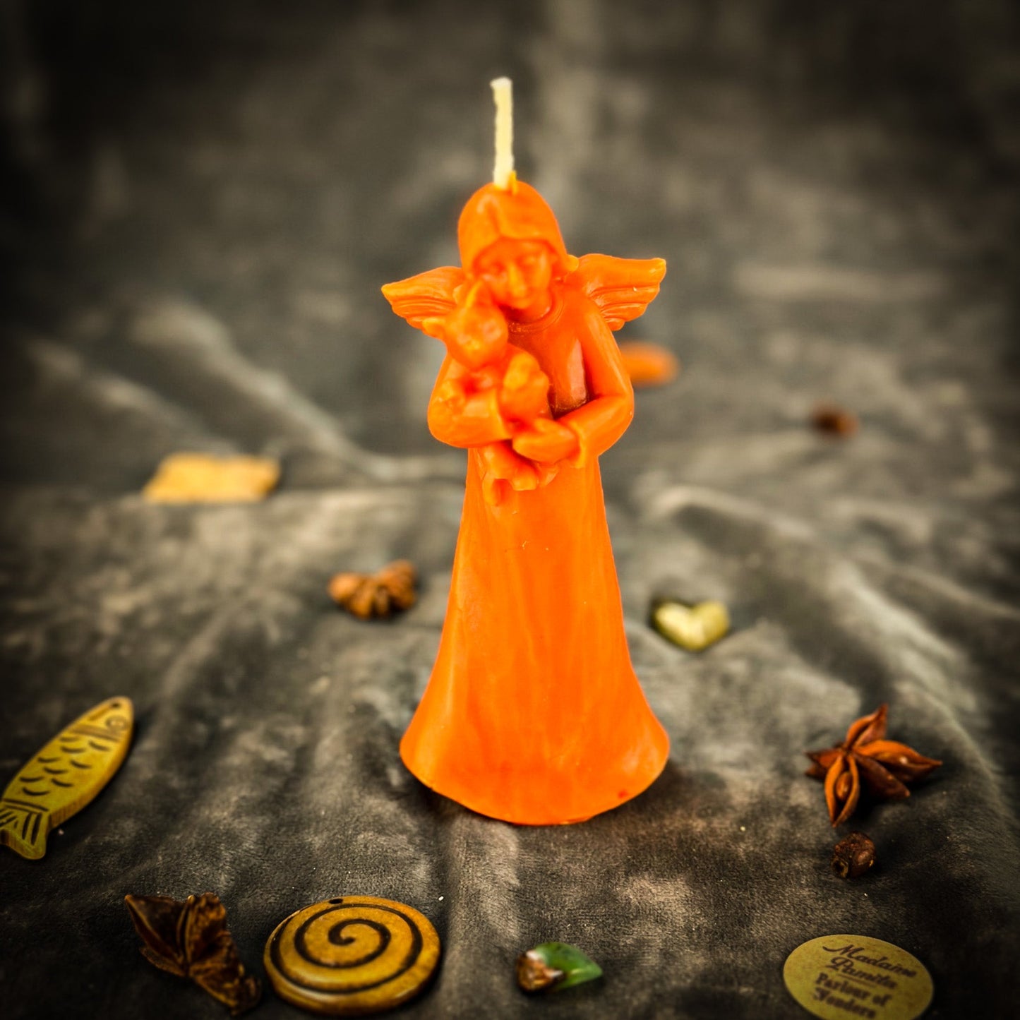 Beeswax Cat Guardian Spirit Spell Candle - Pet Protection & Healing