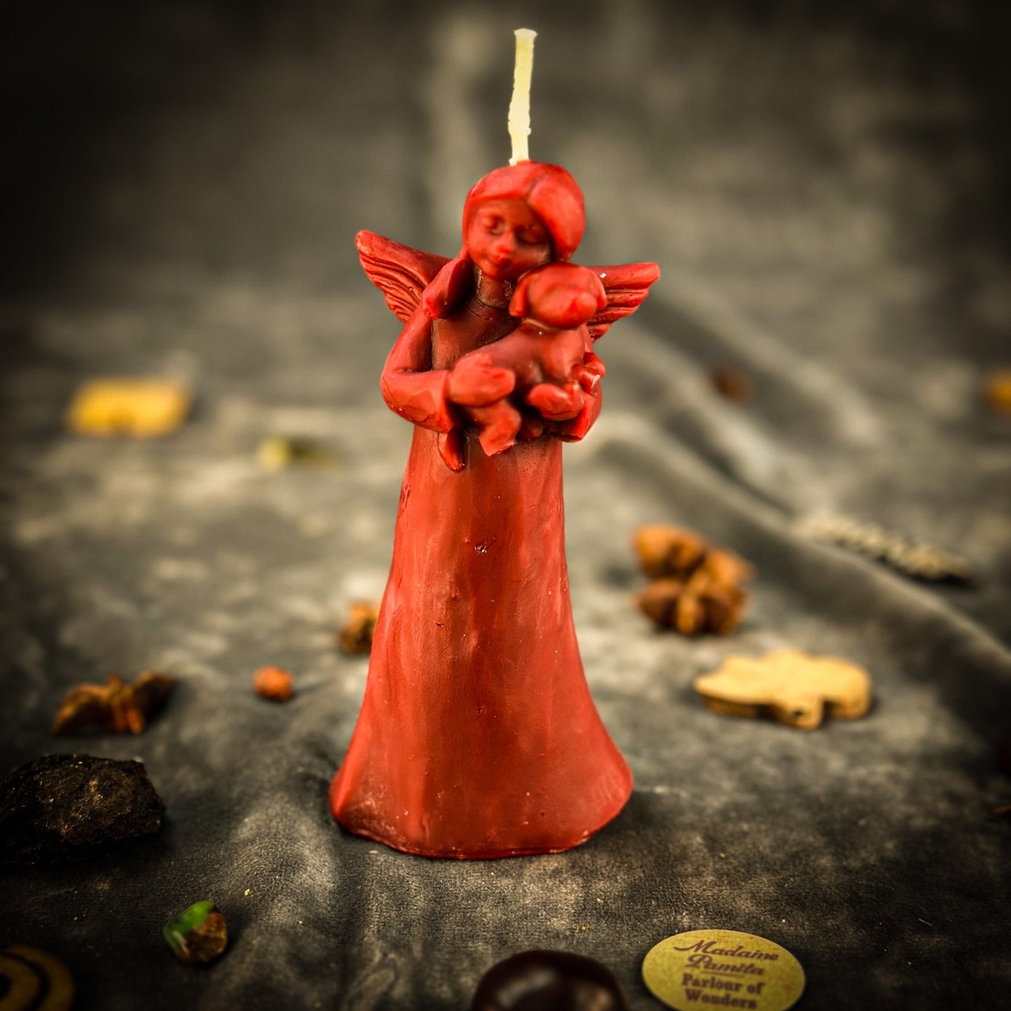 Beeswax Dog Guardian Spirit Spell Candle - Pet Protection & Healing
