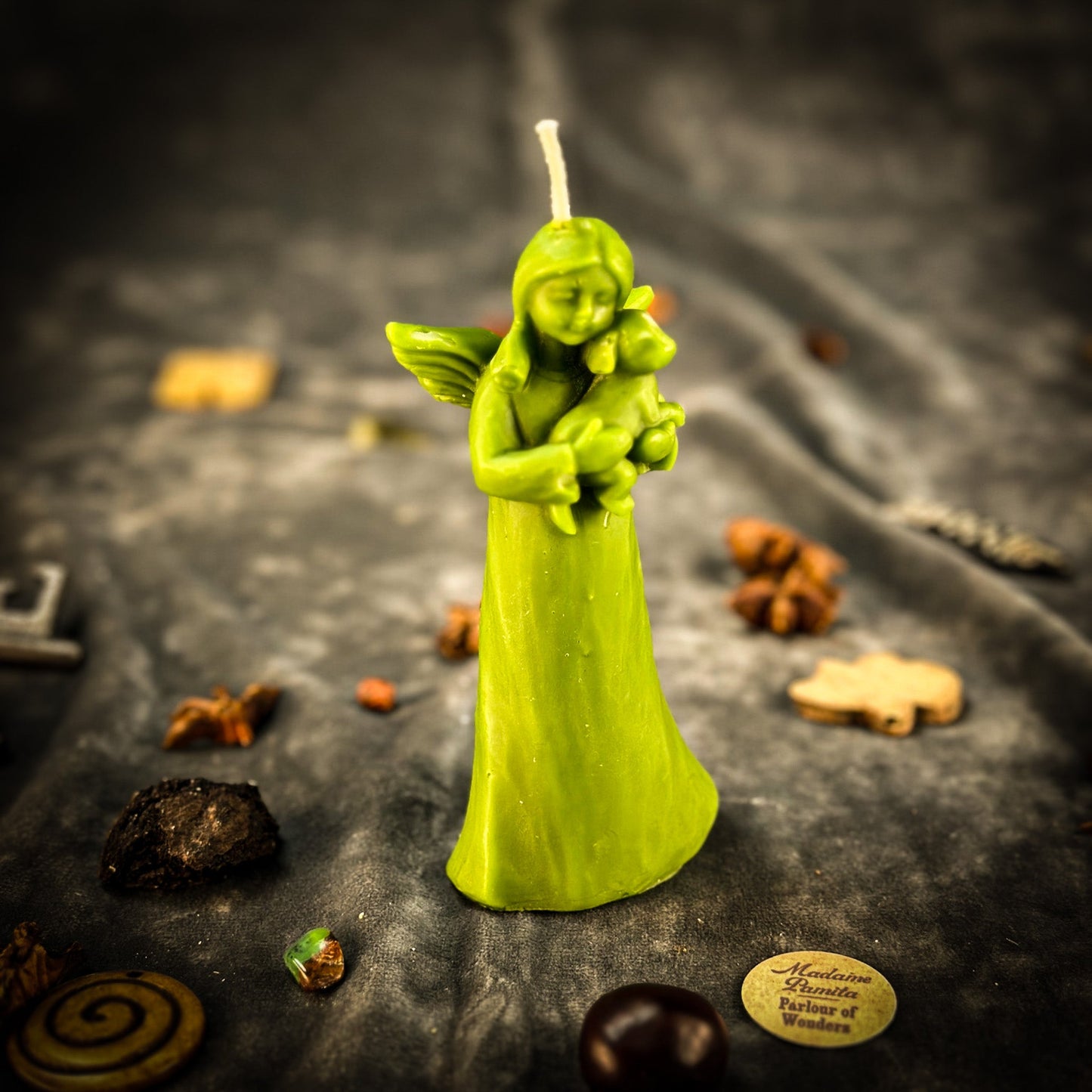 Beeswax Dog Guardian Spirit Spell Candle - Pet Protection & Healing