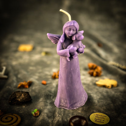 Beeswax Dog Guardian Spirit Spell Candle - Pet Protection & Healing