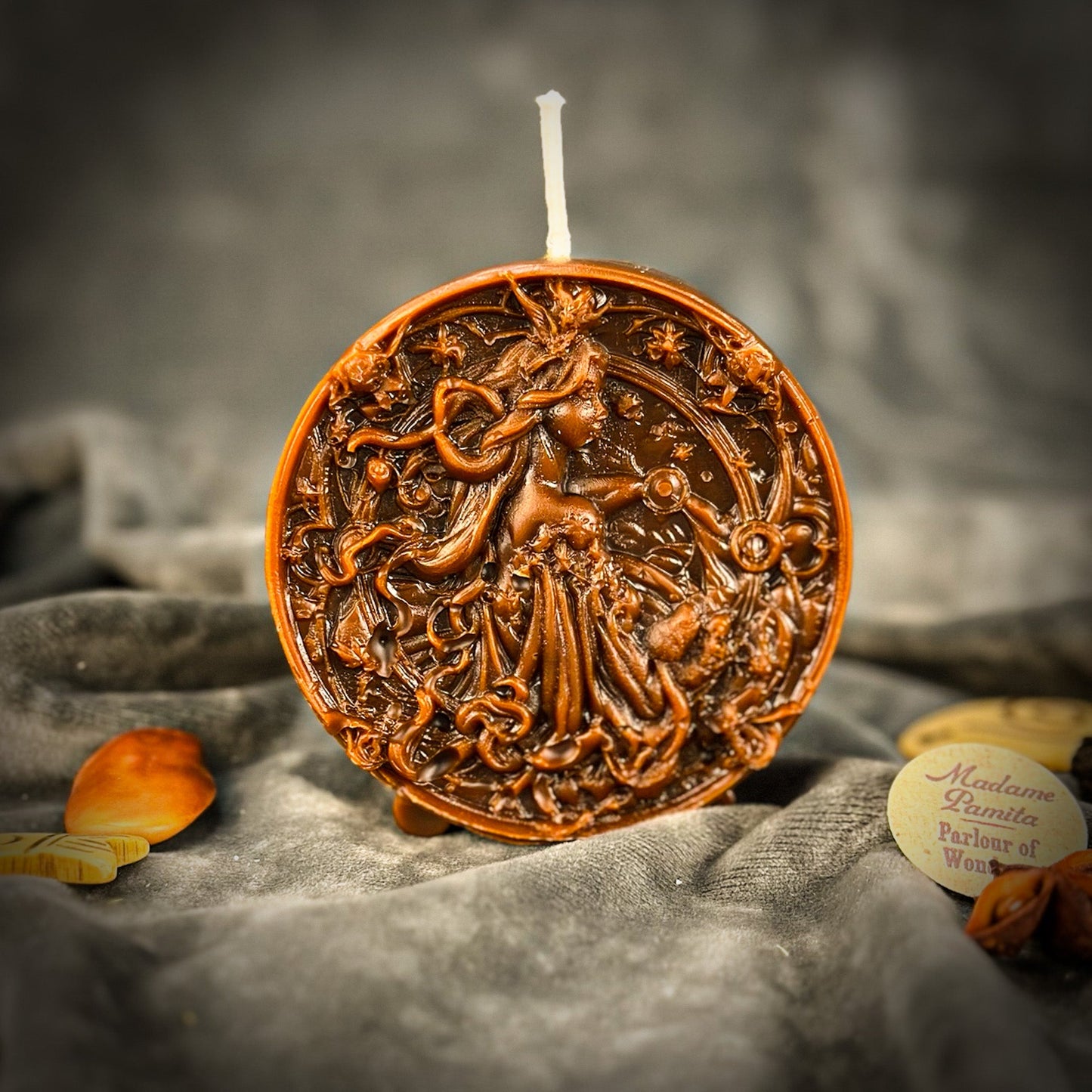 Beeswax Libra Scales Zodiac Spell Candle - Balance, Harmony & Love