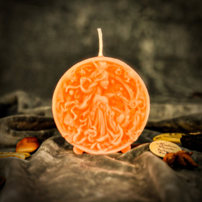Beeswax Libra Scales Zodiac Spell Candle - Balance, Harmony & Love