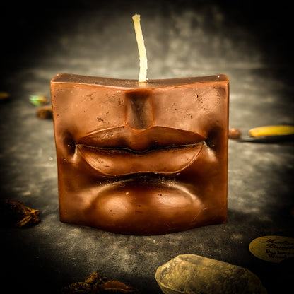 Beeswax Ex-Voto Mouth Spell Candle - Communication, Healing & Speaking Truth