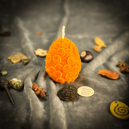 Beeswax Nest Egg Spell Candle - Savings & Financial Security