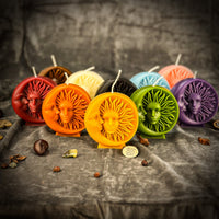 Beeswax Equinox and Solstice Spell Candle - Seasonal Magic & Balance