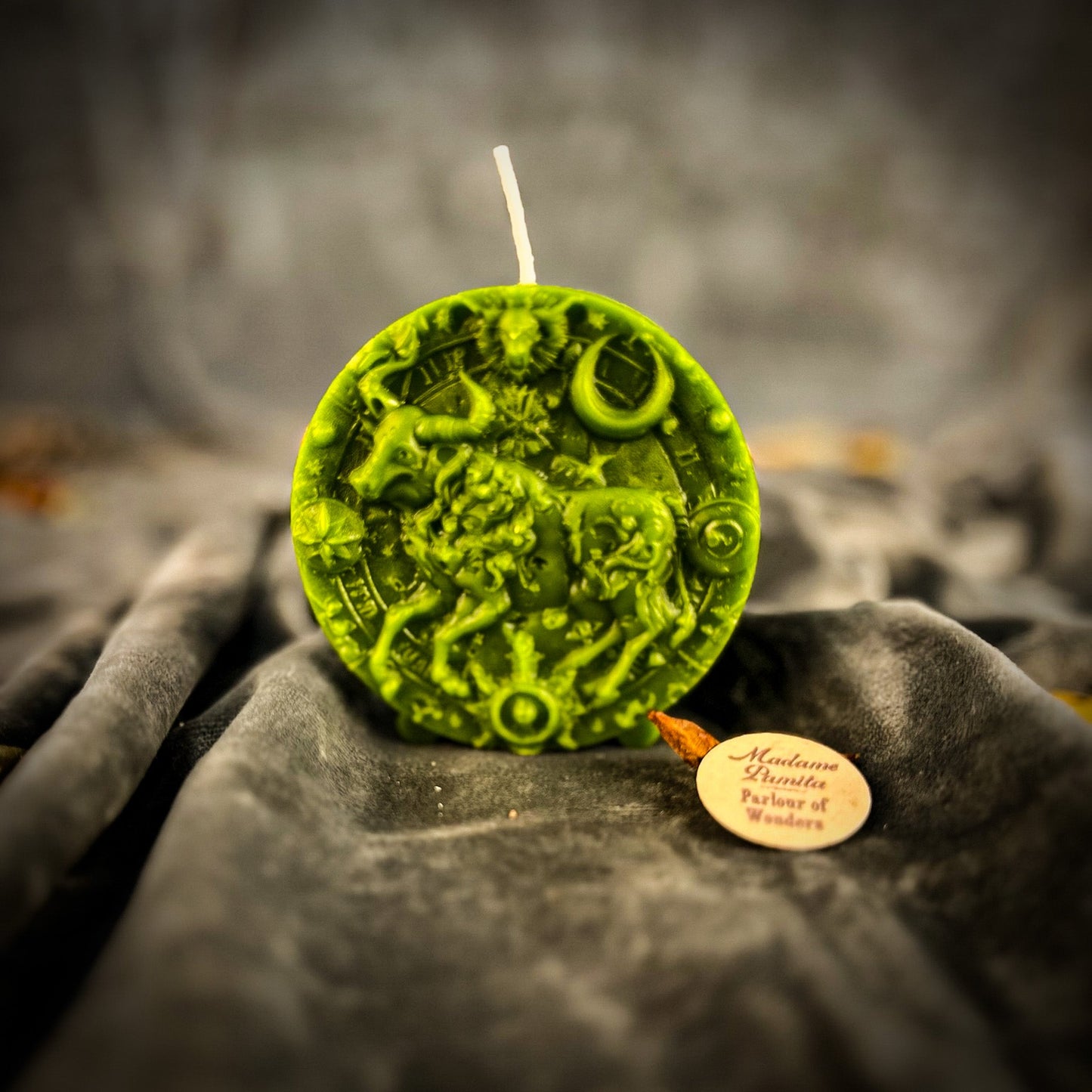Beeswax Taurus Bull Zodiac Spell Candle - Abundance, Stability & Sensuality