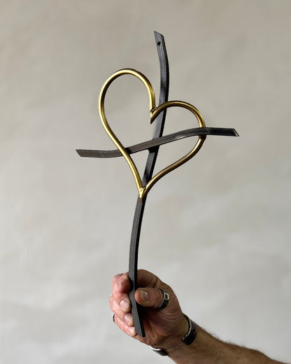 The Heart of Gold Promise Cross