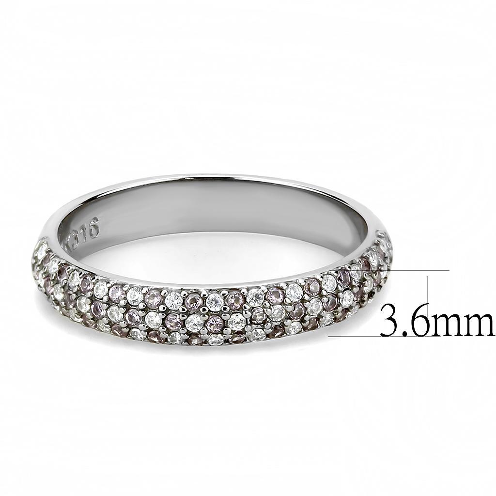 Colorful Celebration CZ Ring - Multi-Stone Stainless Steel