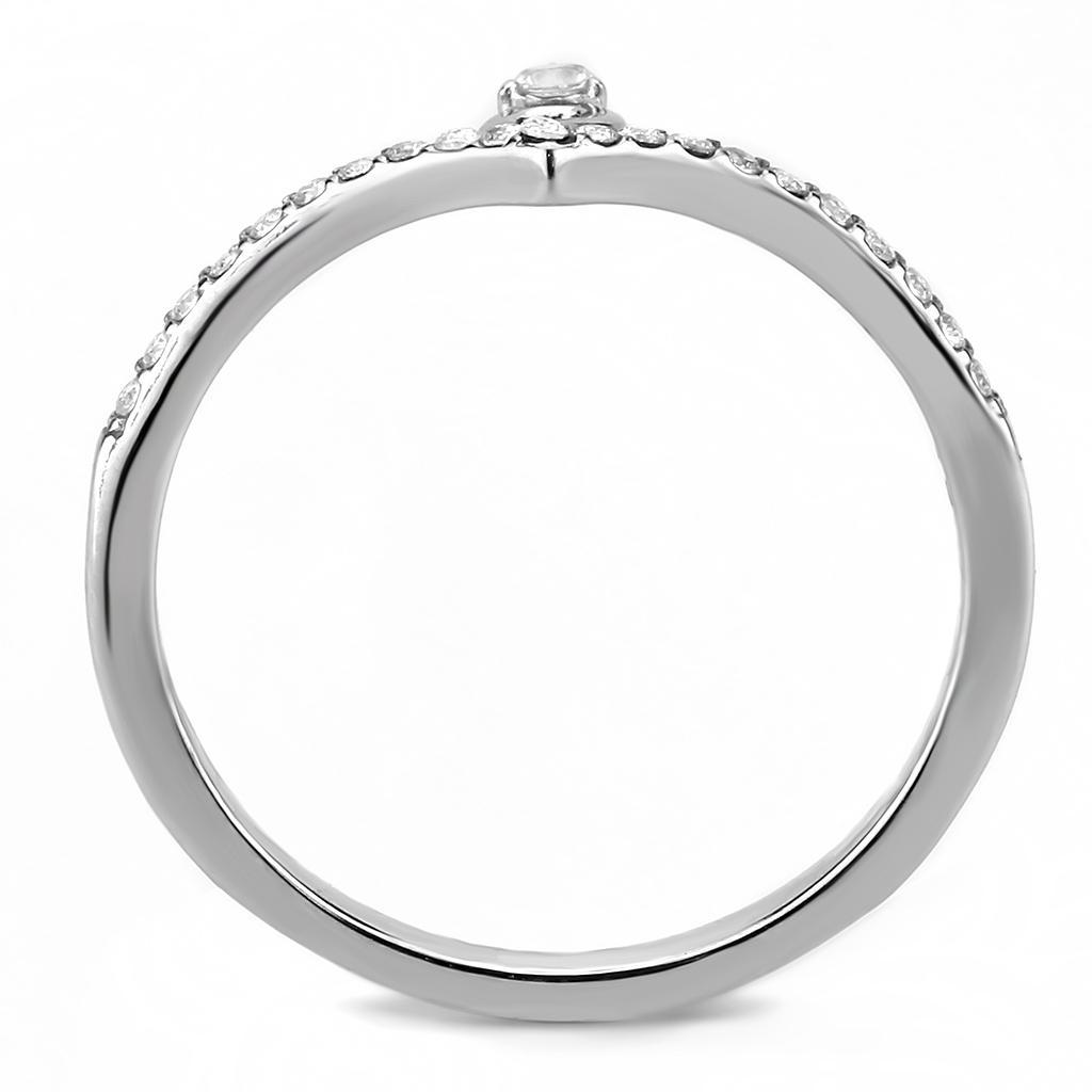 Effortless Sparkle CZ Ring - Lightweight Stainless Steel