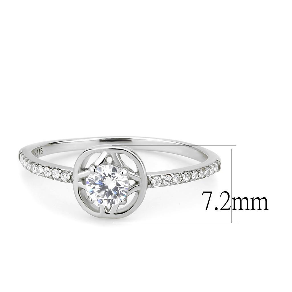 Featherlight 4mm CZ Ring - Everyday Stainless Steel Elegance