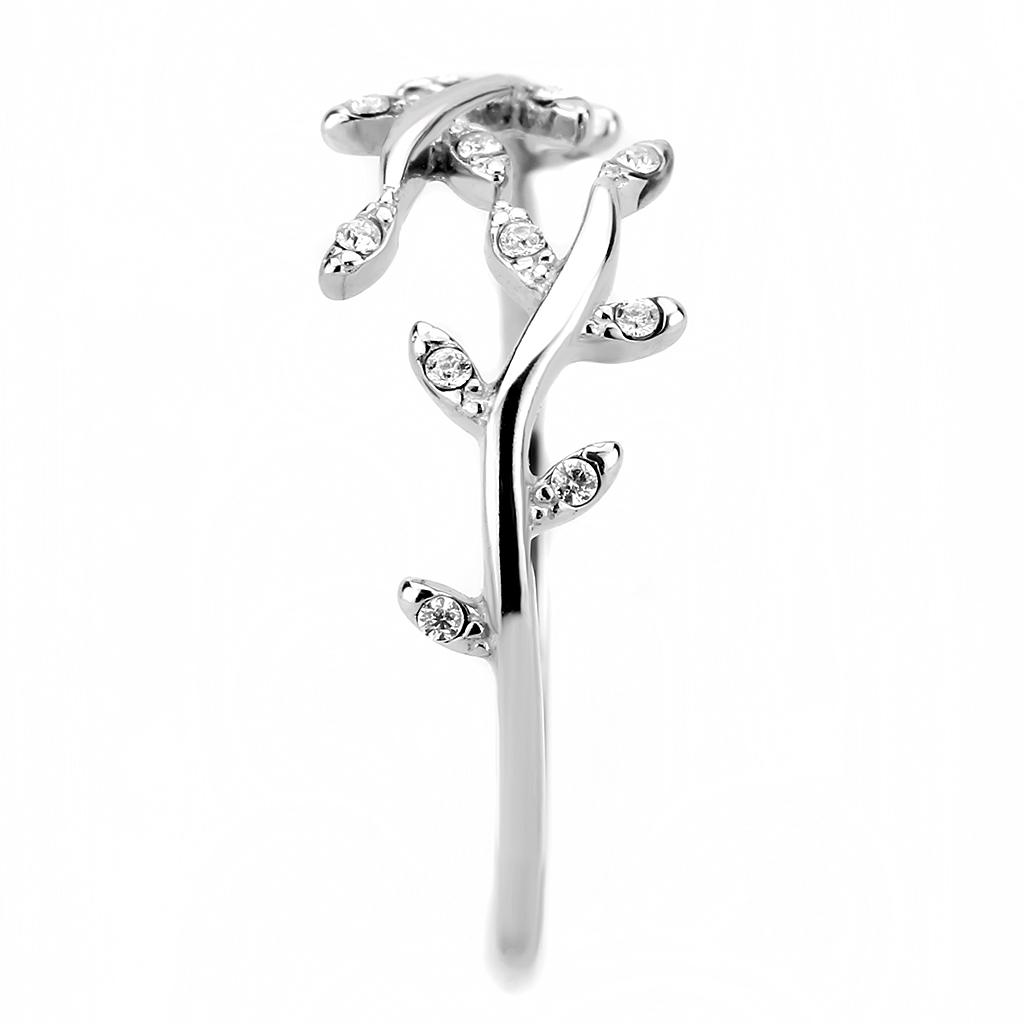 Clear CZ Stainless Steel Ring